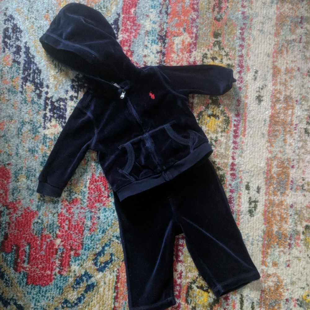 Ralph Lauren baby velour tracksuit